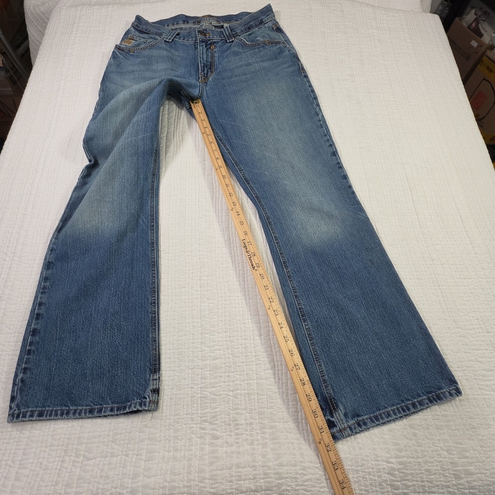 Cinch Carter Jeans Men's 34x32 Medium Wash Bootcut Heavyweight Denim Cowboy Work - Picture 9 of 13